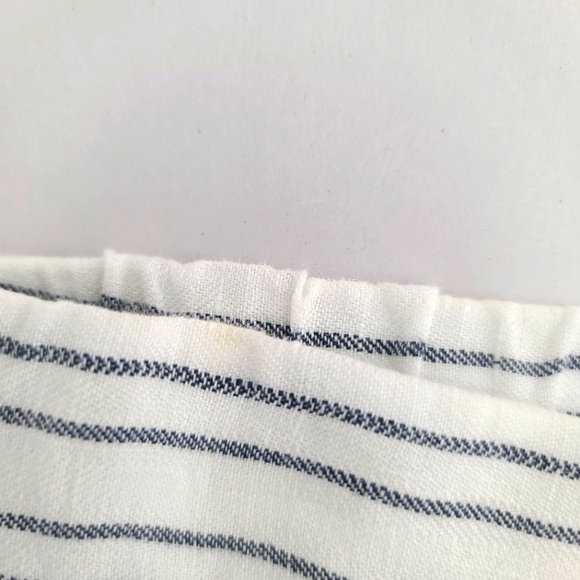 THEORY Thorina 100% Linen Striped Pants Size 8 - Picture 12 of 12